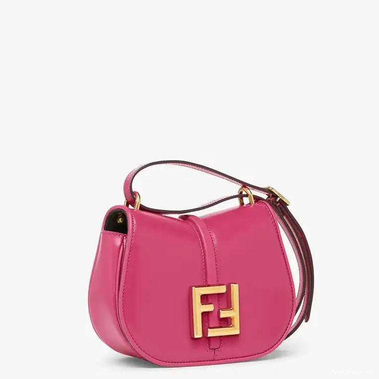 Affordable Calf In Rose C'mon Leather Mini Fendi Bag 0518